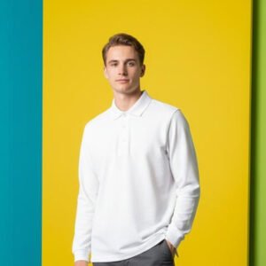 Polo T-shirt Full Sleeves (White)